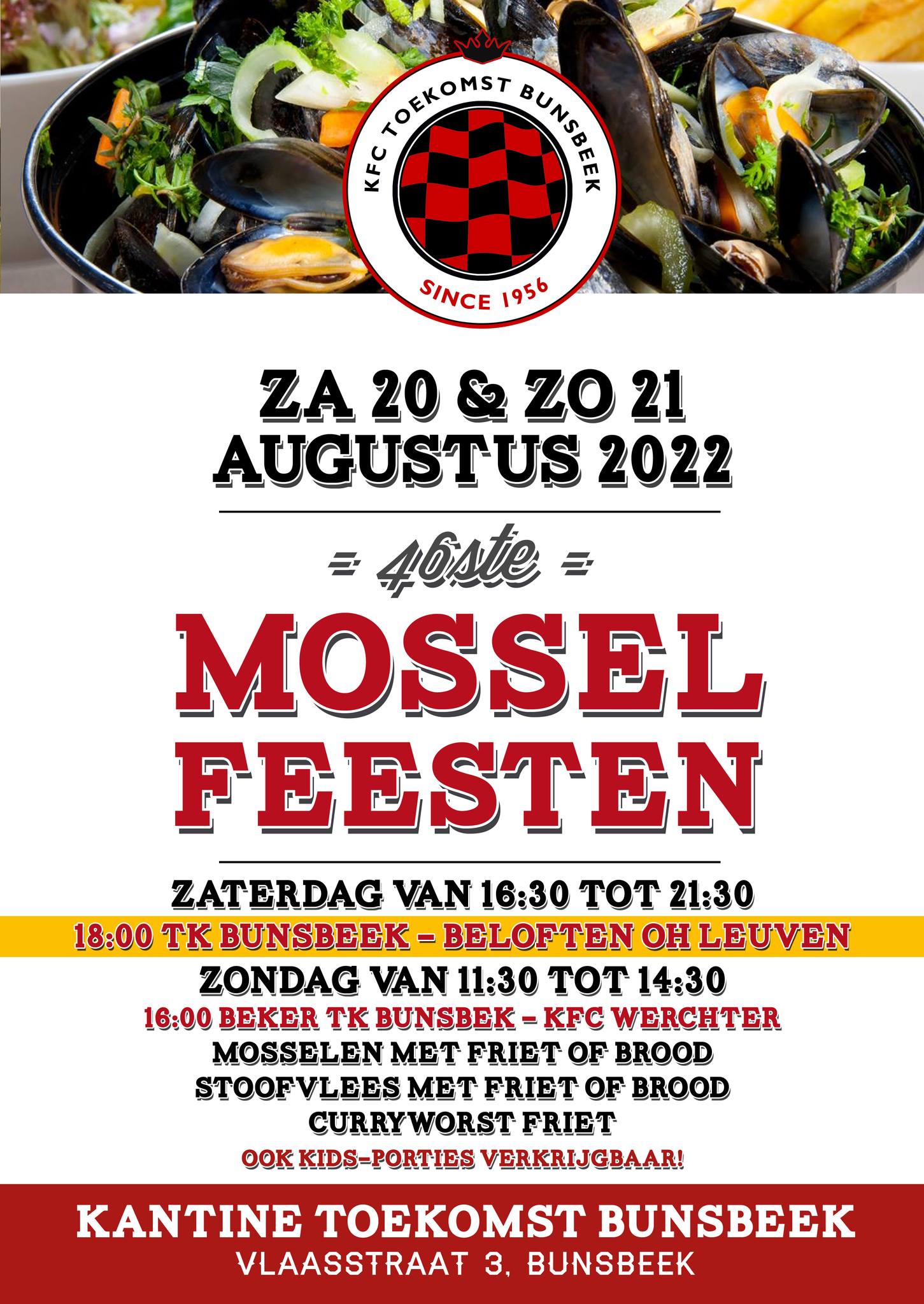 Mosseldagen op 20 en 21 augustus